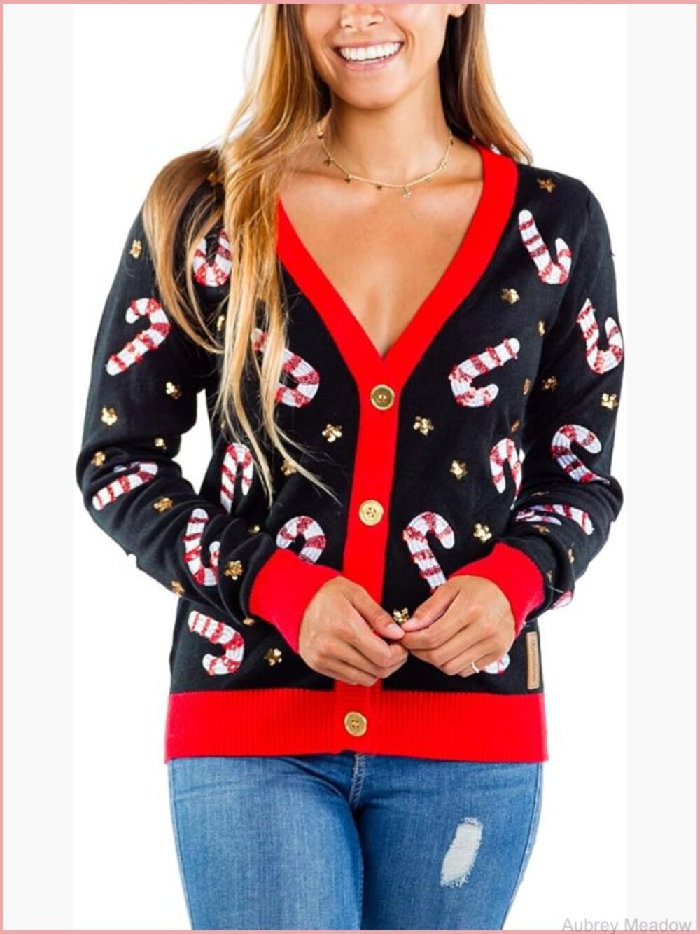 Classic Cute Cardigan Ugly Christmas Sweater Women Fun Patterns